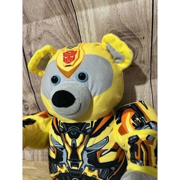 Build a Bear Transformers Bumblebee Masked Teddy Bear 16" Plush Stuffed Animal - Picture 2 of 10